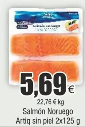 FROIZ Salmón Noruego Artiq sin piel 2x125 g oferta