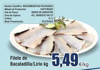 Froiz Filete de Bacaladilla/Lirio kg oferta