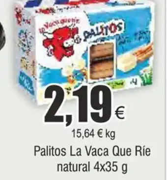 FROIZ Palitos La Vaca Que Ríe natural 4x35 g oferta