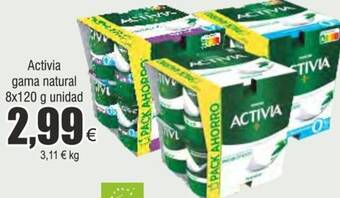 Froiz Activia gama natural 8x120 g unidad oferta