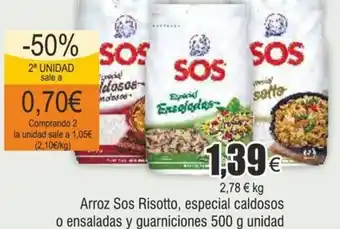 FROIZ Arroz Sos Risotto, especial caldosos o ensaladas y guarniciones 500 g unidad oferta
