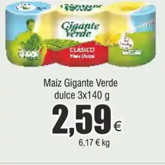 FROIZ Maíz Gigante Verde dulce 3x140 g oferta