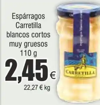 FROIZ Espárragos Carretilla blancos cortos muy gruesos 110 g oferta