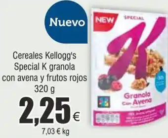 FROIZ Cereales Kellogg's Special K granola con avena y frutos rojos 320 g oferta