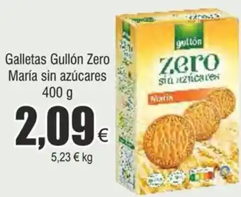 FROIZ Galletas Gullón Zero María sin azúcares 400 g oferta