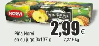 FROIZ Piña Norvi en su jugo 3x137 g oferta