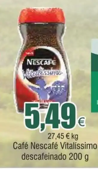 FROIZ Café Nescafé Vitalíssimo descafeinado 200 g oferta