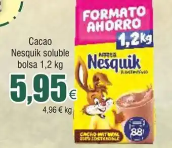 FROIZ Cacao Nesquik soluble bolsa 1,2 kg oferta