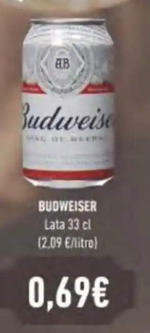 FROIZ BUDWEISER Lata 33 cl oferta