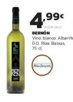 Supermercados Lupa Bernón Vino Blanco Albarino D.o. Rías Baixas 75 cl oferta