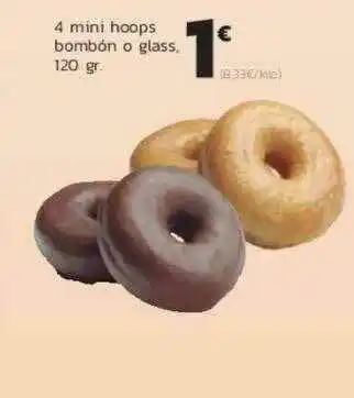 Supermercados Lupa 4 Mini Hoops Bombón O Glass 120 gr oferta