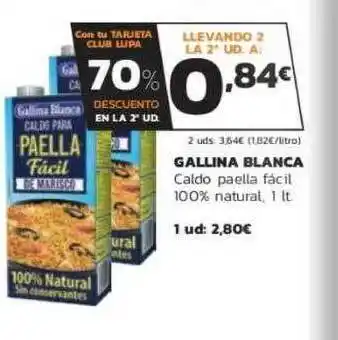 Supermercados Lupa Gallina Blanca Caldo Paella Fácil 100% Natural oferta