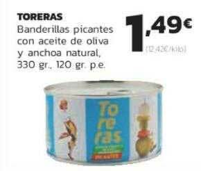 Supermercados Lupa Toreras Banderillas Picantes Con Aceite De Oliva Y Anchoa Natural oferta