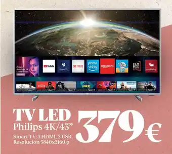 Gadis TV Led Philips 4K ̸ 43" oferta
