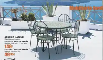 Ferrcash Acuario Natuur, Silla De Jardín oferta