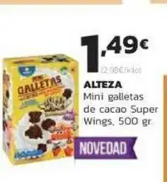 Supermercados Lupa Alteza Mini Galletas De Cacao Super Wings 500gr oferta