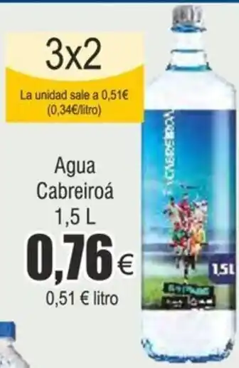FROIZ Agua Cabreiroá 1,5 L oferta