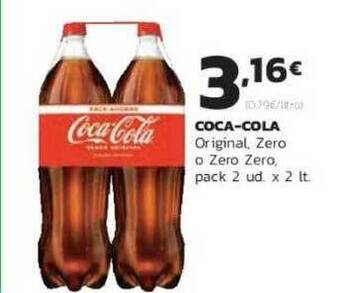 Supermercados Lupa Coca-cola Original Zero O Zero Zero pack 2 ud x 2 lt. oferta