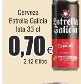 FROIZ Cerveza Estrella Galicia Estrella lata 33 cl oferta