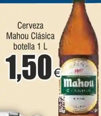 FROIZ Cerveza Mahou Clásica botella 1 L oferta