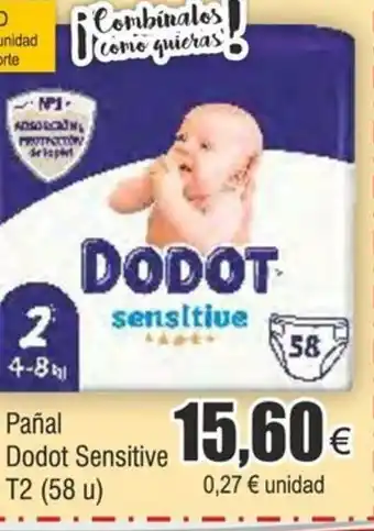 FROIZ Pañal Dodot Sensitive oferta