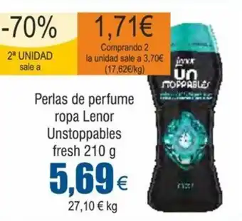 FROIZ Perlas de perfume ropa Lenor Unstoppables fresh 210 g oferta