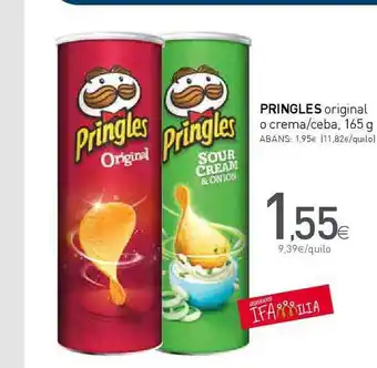 Condis Pringles Original O Crema∕ceba, 165g oferta