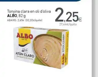 Condis Albo Tonyina Clara En Oli D'oliva, 82g oferta
