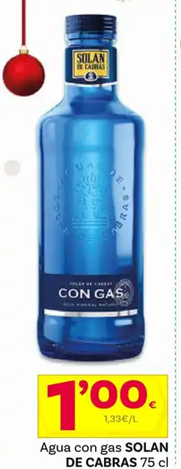 Supermercados Dani Agua con gas SOLAN DE CABRAS 75 cl oferta