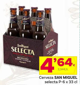 Supermercados Dani Cerveza SAN MIGUEL selecta P-6 x 33 cl oferta