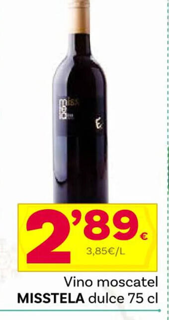 Supermercados Dani Vino moscatel MISSTELA dulce 75 cl oferta