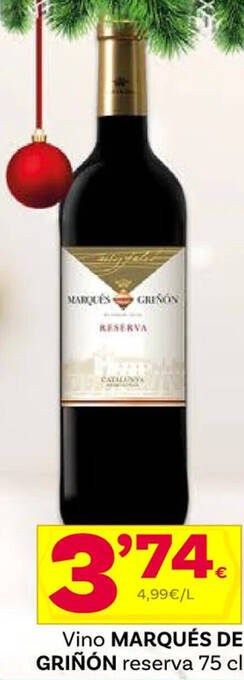 Supermercados Dani Vino MARQUÉS DE GRIÑÓN Verdejo 75 cl oferta