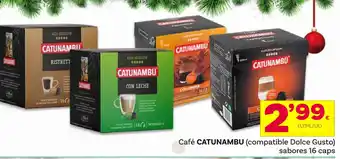 Supermercados Dani Café CATUNAMBU (compatible Dolce Gusto) sabores 16 caps oferta