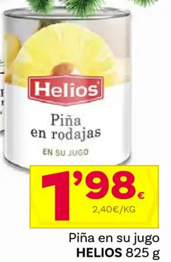 Supermercados Dani Piña en su jugo HELIOS 825 g oferta