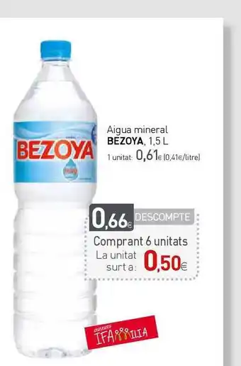 Condis Bezoya Aigua Mineral, 1.5l oferta