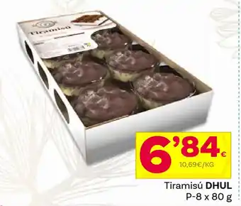 Supermercados Dani Tiramisú DHUL P-8 x 80 g oferta