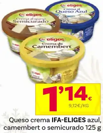 Supermercados Dani Queso crema IFA-ELIGES azul, camembert o semicurado 125 g oferta