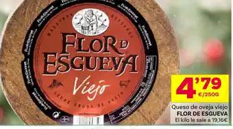Supermercados Dani Queso de oveja viejo FLOR DE ESGUEVA oferta