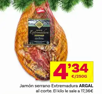 Supermercados Dani Jamón serrano Extremadura ARGAL oferta