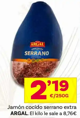 Supermercados Dani Jamón cocido serrano extra ARGAL oferta