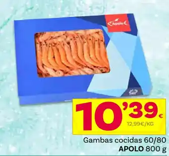 Supermercados Dani Gambas cocidas 60/80 APOLO 800 g oferta