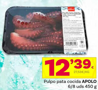 Supermercados Dani Pulpo pata cocida APOLO 6/8 uds 450 g oferta