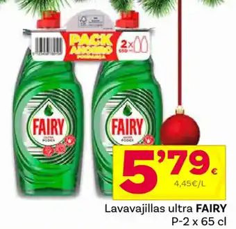 Supermercados Dani Lavavajillas ultra FAIRY P-2 x 65 cl oferta