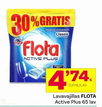 Supermercados Dani Lavavajillas FLOTA Active Plus 65 lav oferta