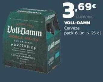 Supermercados Lupa Voll-damm Cerveza pack 6 ud x 25 cl oferta