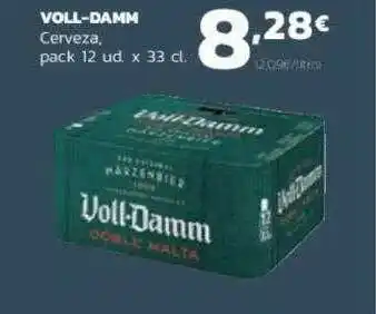 Supermercados Lupa Voll-damm Cerveza pack 12 ud x 33 cl oferta