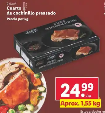 Lidl Cuarto de cochinillo preasado oferta