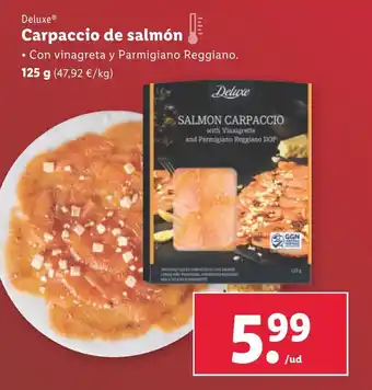 Lidl Carpaccio de salmón oferta