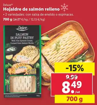 Lidl Hojaldre de salmón relleno oferta