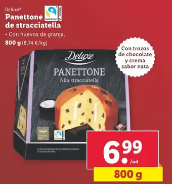 Lidl Panettone de stracciatella oferta